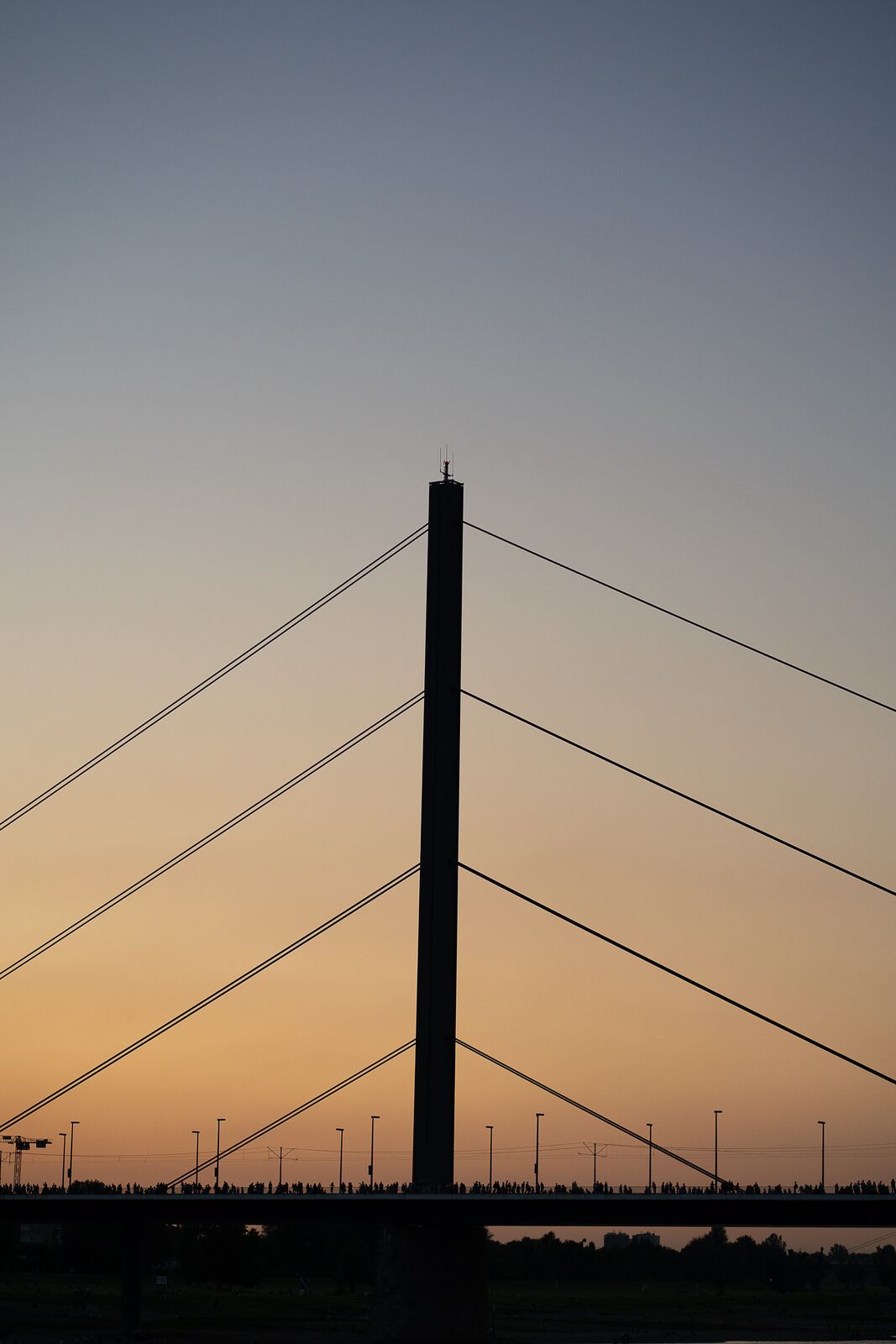 Rheinkniebrücke in Düsseldorf