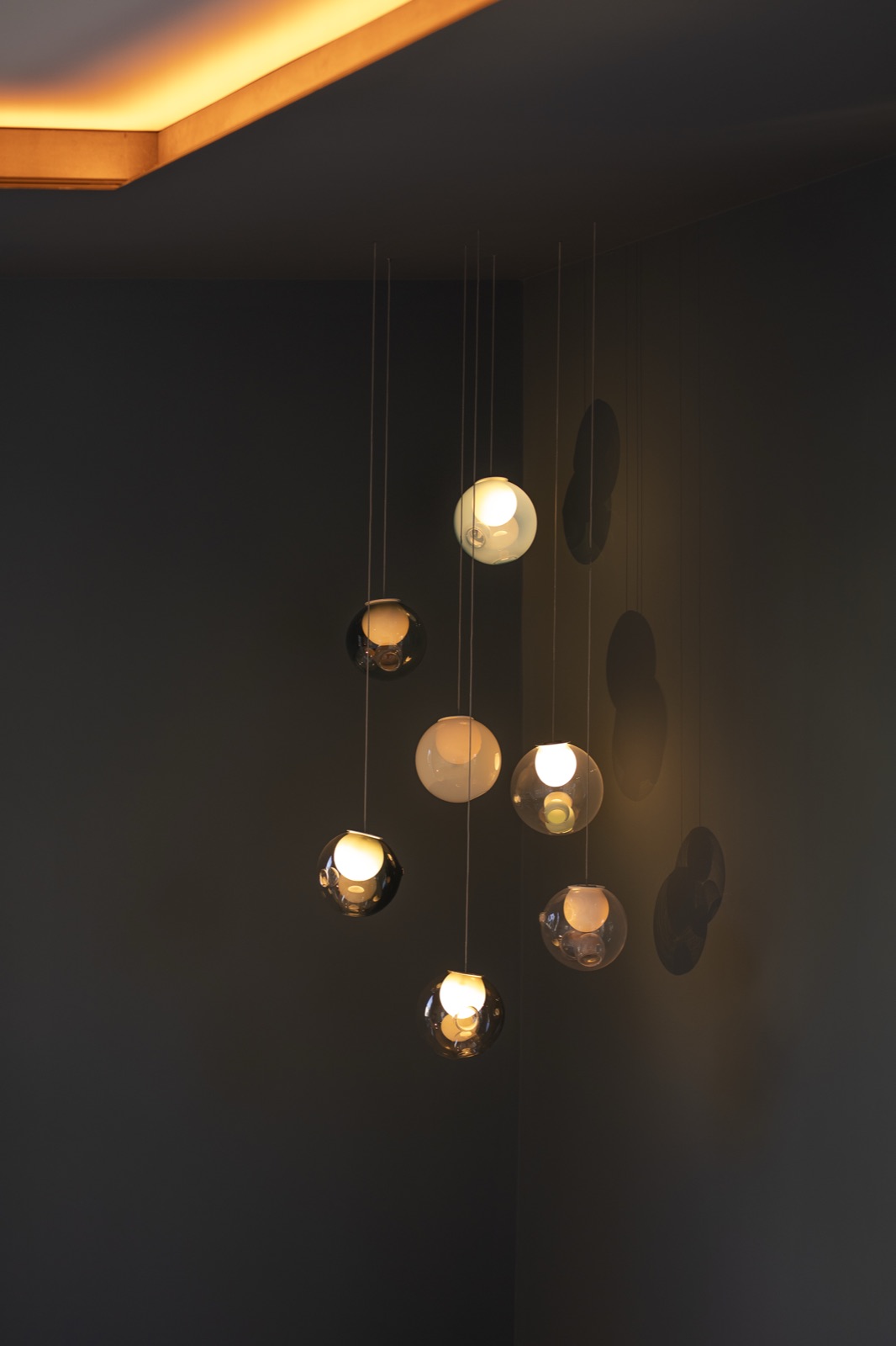 Designleuchte in der Kunstlicht-Ausstellung